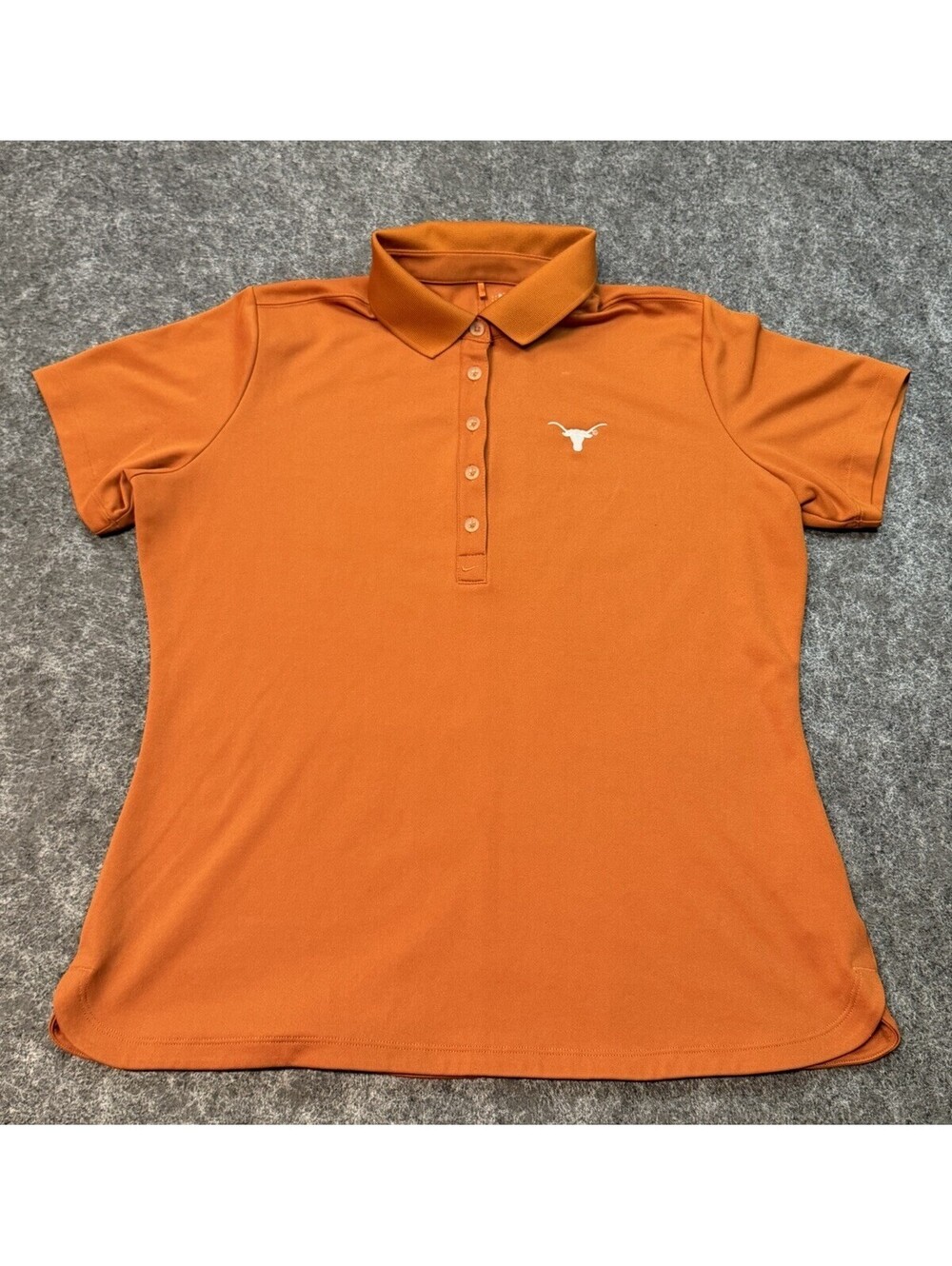 Nike Golf Dri-FIT Texas Longhorns Polo Shirt Women’s Large Orange UT